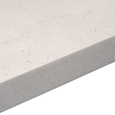 38mm Astral Dove Grey Stone Effect Laminate Square Edge Kitchen Worktop, (L)3000mm Price Comparisons | Compare The Build