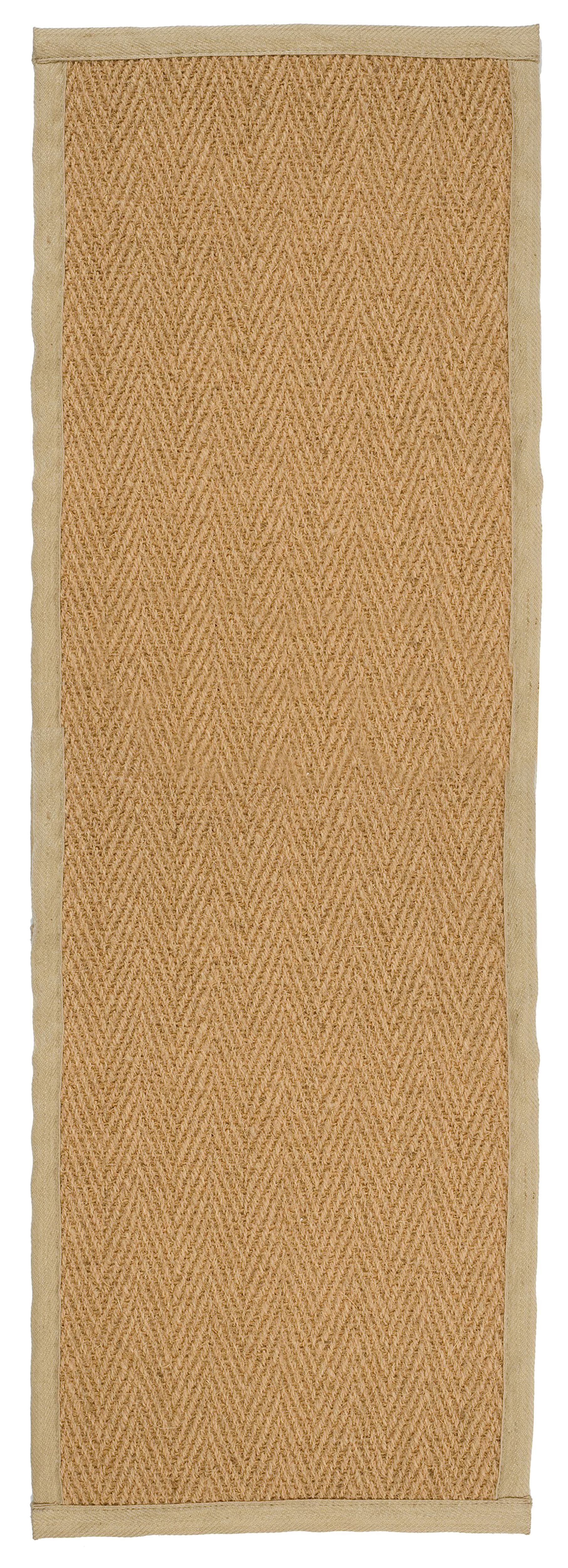 Herringbone Weave Brown Rug 180Cmx60Cm | Compare The Build