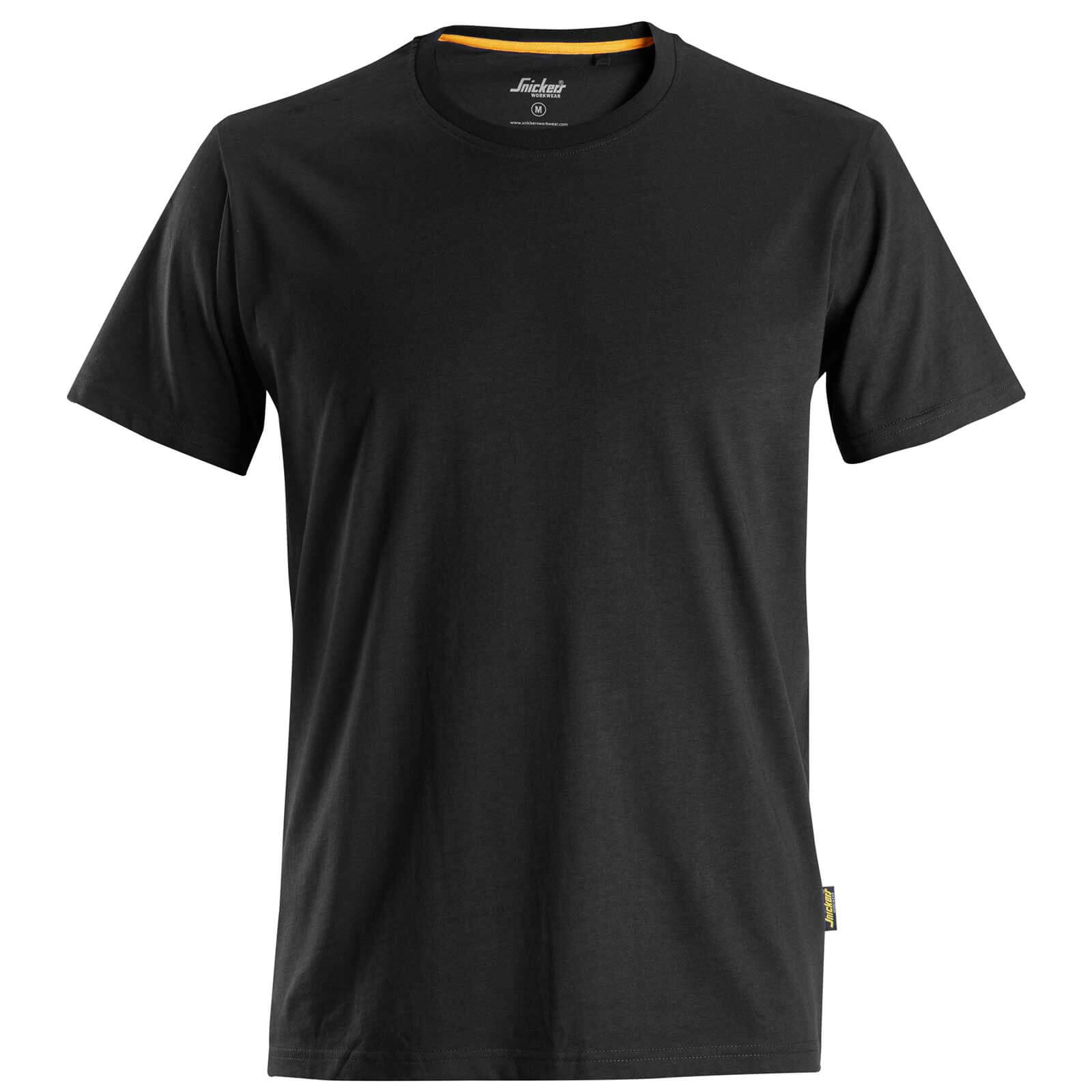 Snickers Allround Work Organic Cotton T-shirt Black XS Price Comparisons | Compare The Build