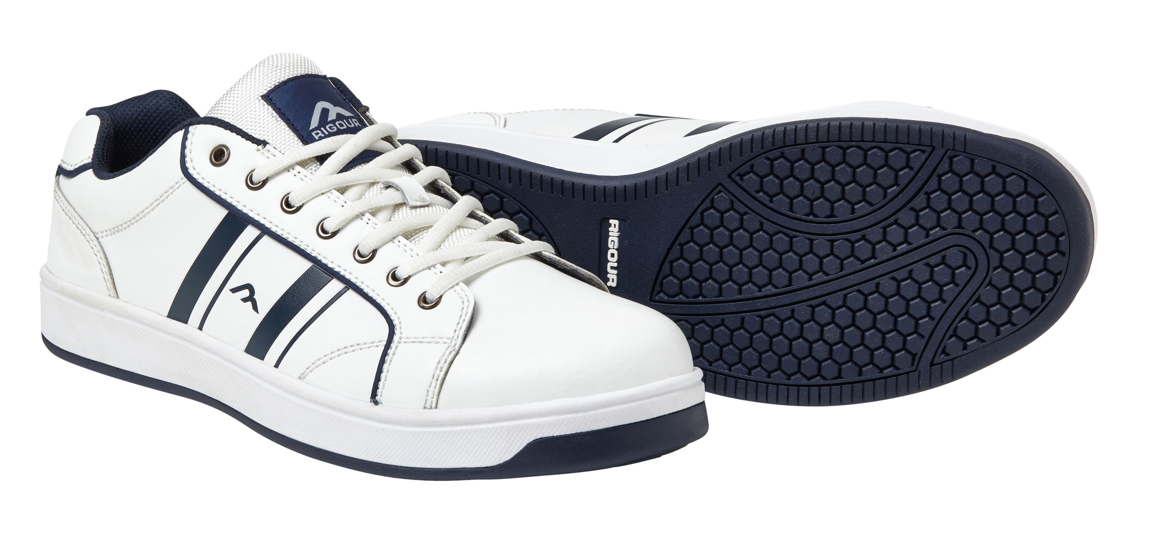 Rigour Navy & White Safety Trainers, Size 8 Price Comparisons | Compare The Build