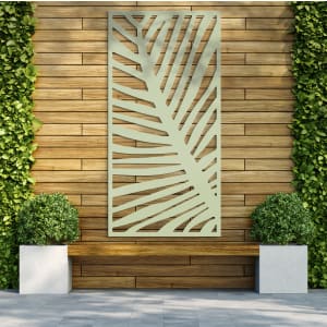 Fern Soft Sage Decorative Garden Screen - 1800 x 900mm Price Comparisons | Compare The Build