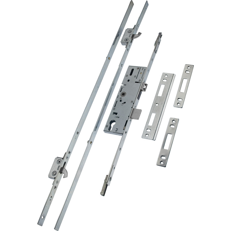 ERA Composite Timber Replacement Multipoint Door Lock 2 Hook in Silver Steel | Compare The Build