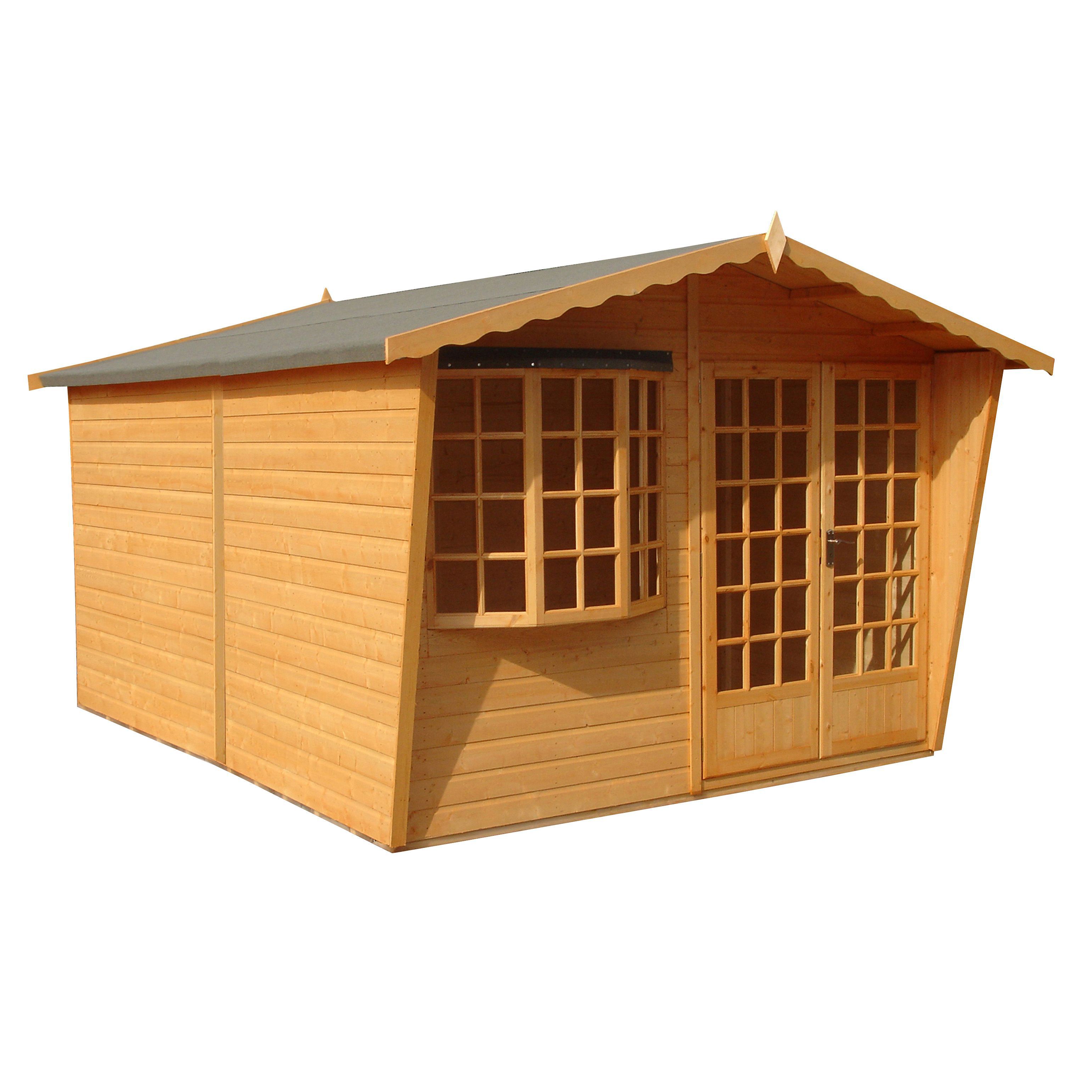 Shire Sandringham 10X8 Apex Shiplap Wooden Summer House - Assembly Service Included Price Comparisons | Compare The Build