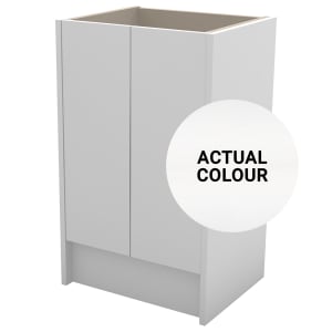 Duarti By Calypso Cascade 500mm Slimline 2 Door Floor Standing Vanity Unit - Matt White Price Comparisons | Compare The Build