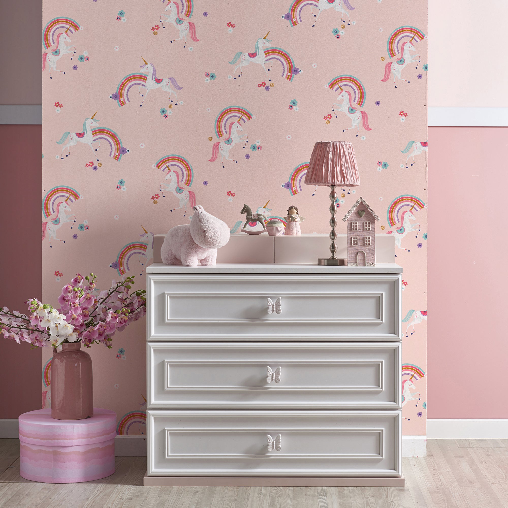 Metallic Unicorn Wallpaper Pink Price Comparisons | Compare The Build