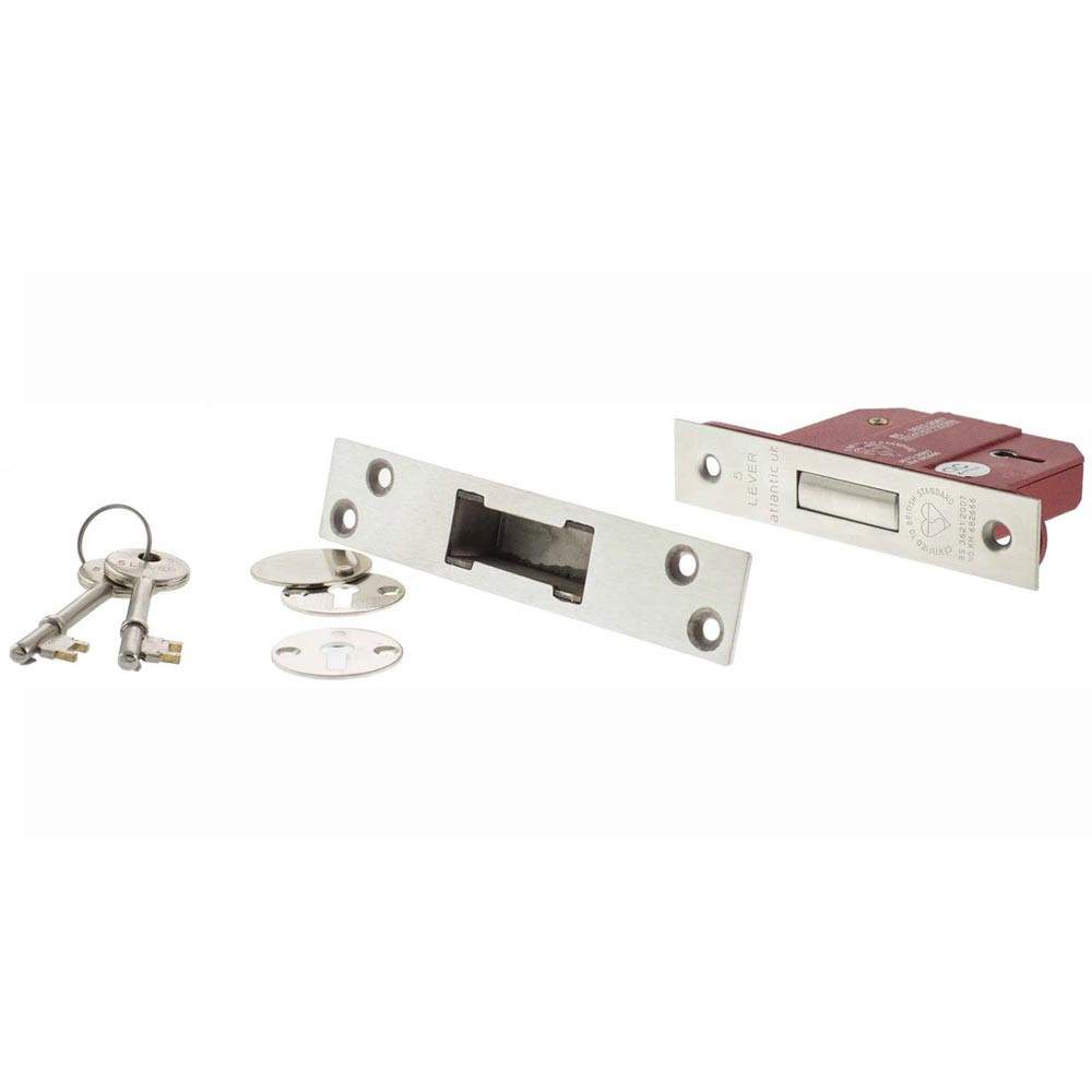 Atlantic 2.5 Inch 5 Lever Key Deadlock(BS) - Satin Chrome Atlantic UK ALKDEAD5LK25SC Price Comparisons | Compare The Build