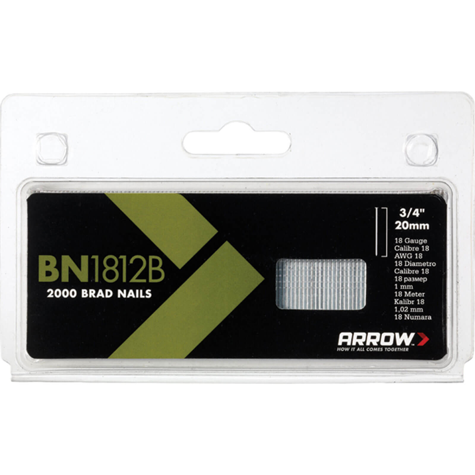 Arrow Brown Head 18 Gauge Brad Nails 20mm Pack of 2000 Price Comparisons | Compare The Build