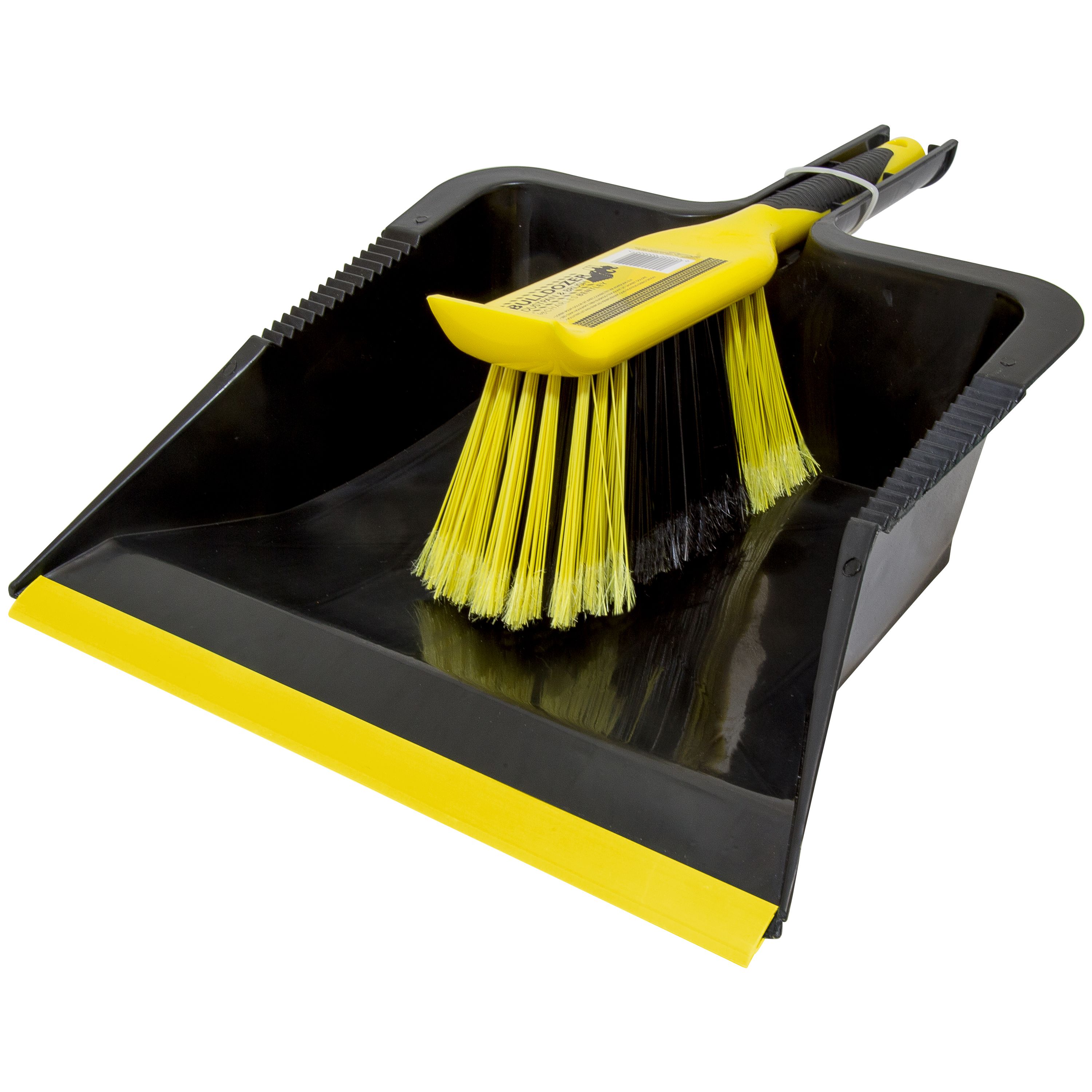 Bulldozer Black & Yellow Dustpan, (W)315mm | Compare The Build