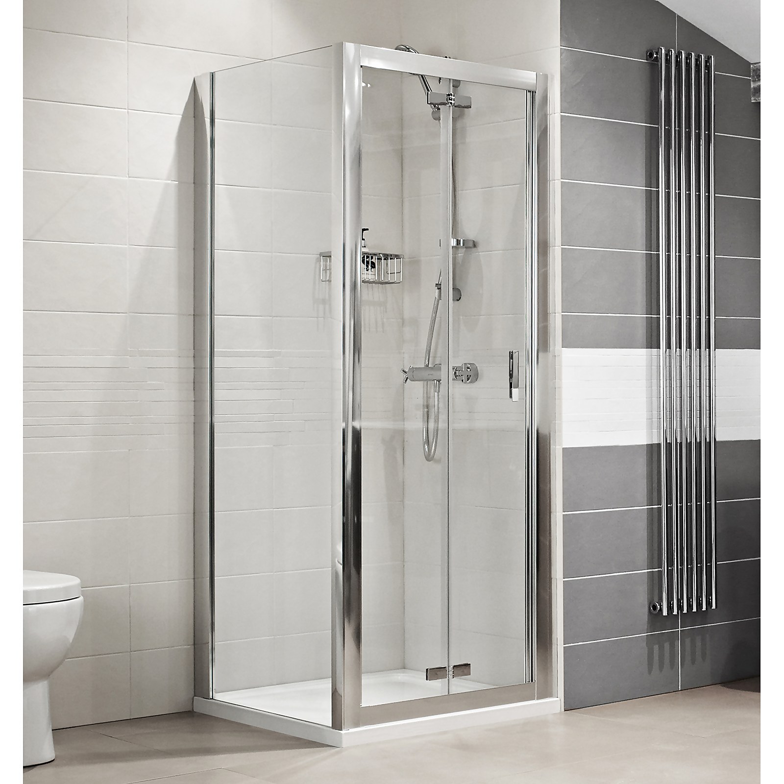 Bathstore Lustre 1000mm Bi-Fold Door Shower Enclosure Price Comparisons | Compare The Build