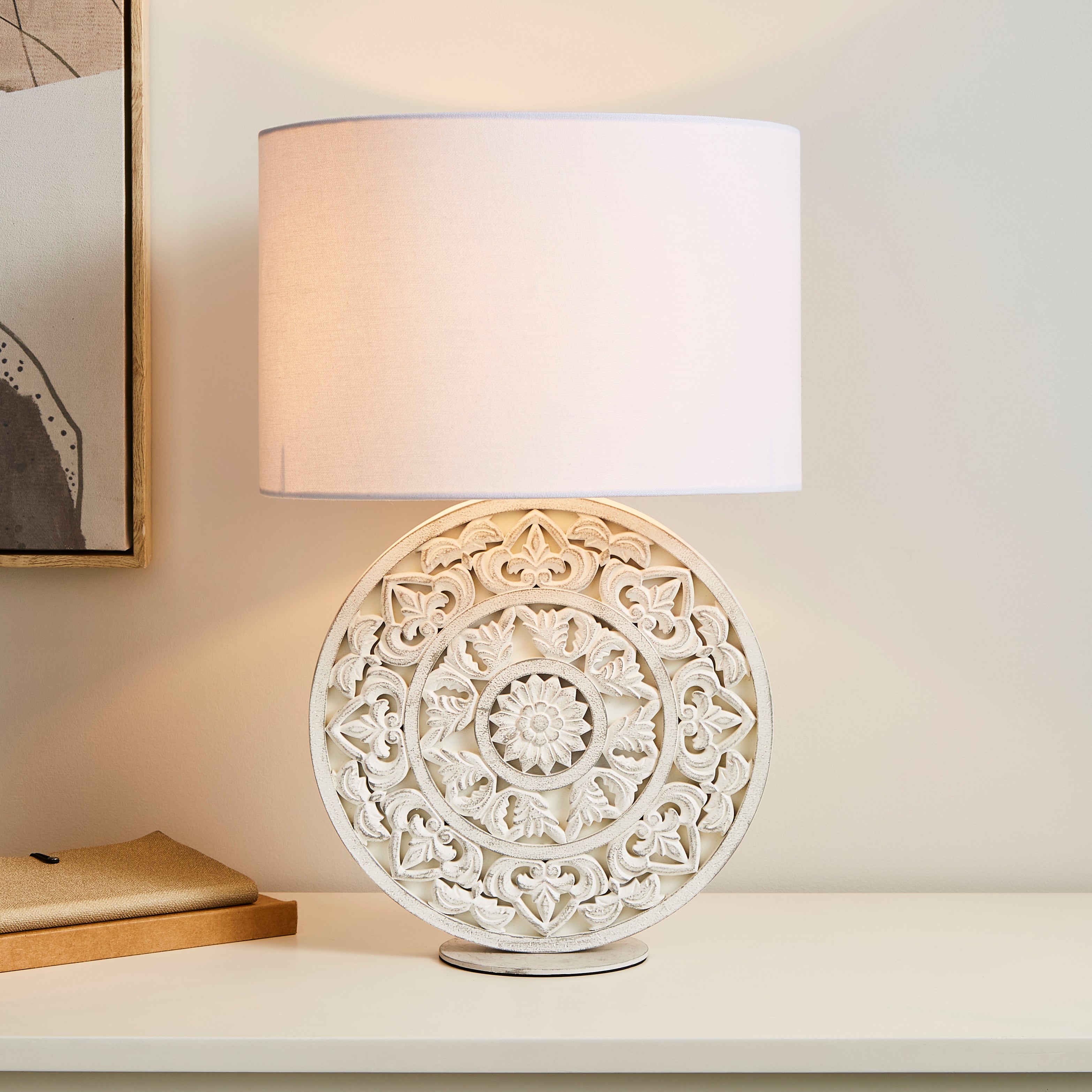 Samira Table Lamp White Price Comparisons | Compare The Build