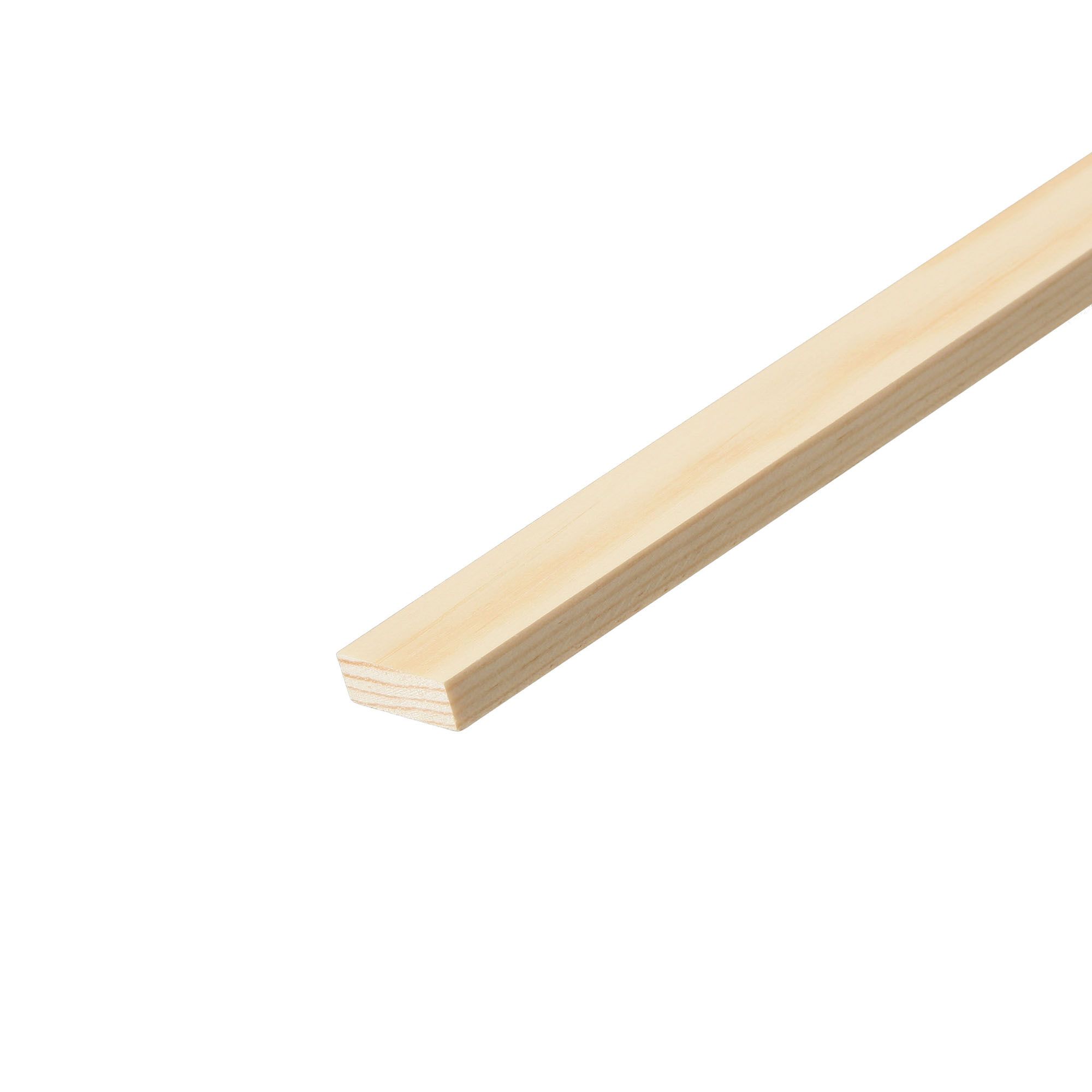 Smooth Square edge Redwood pine Stripwood (L)0.9m (W)25mm (T)4mm | Compare The Build