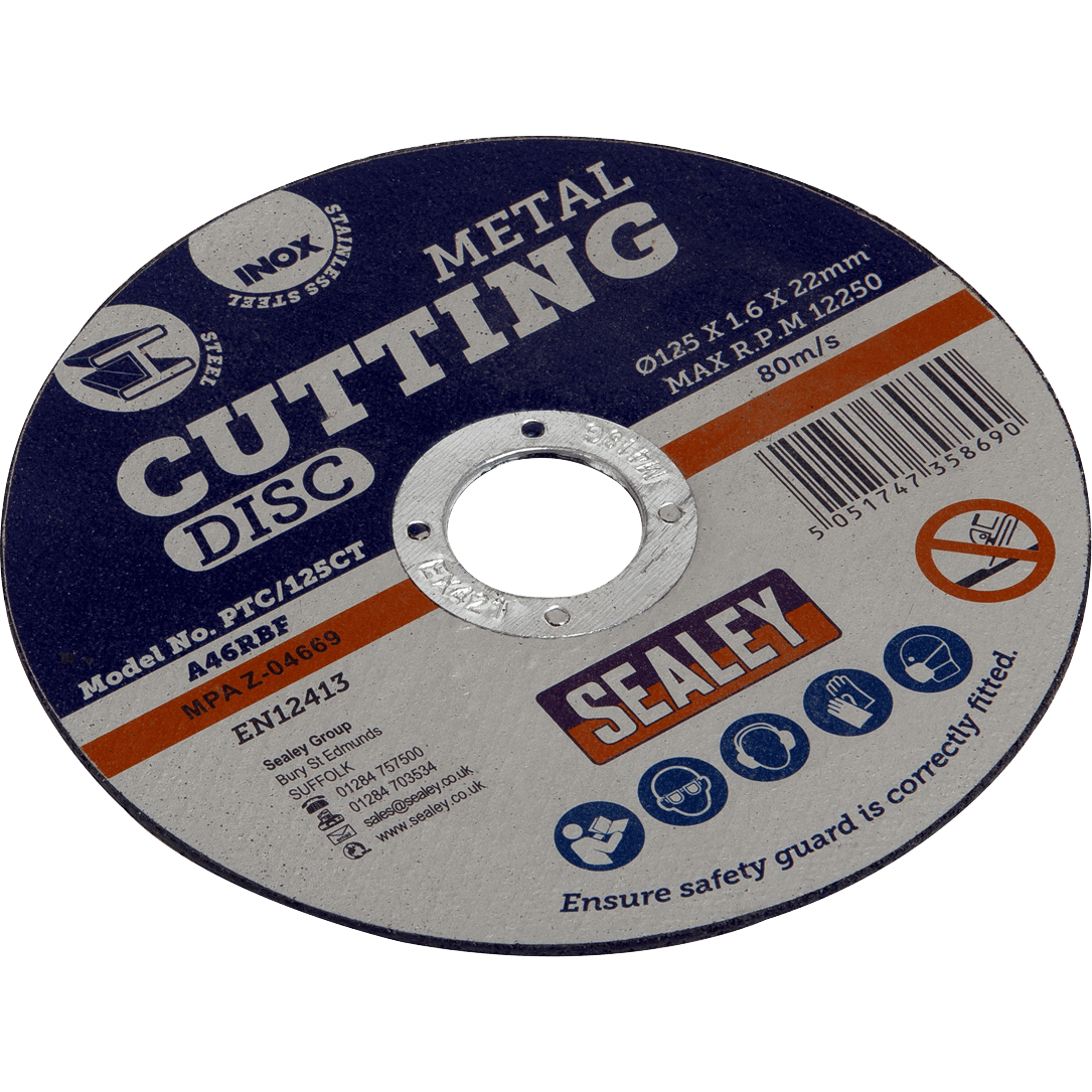 Sealey Metal Cutting Disc 125mm 1.6mm Pack of 1 | Compare The Build