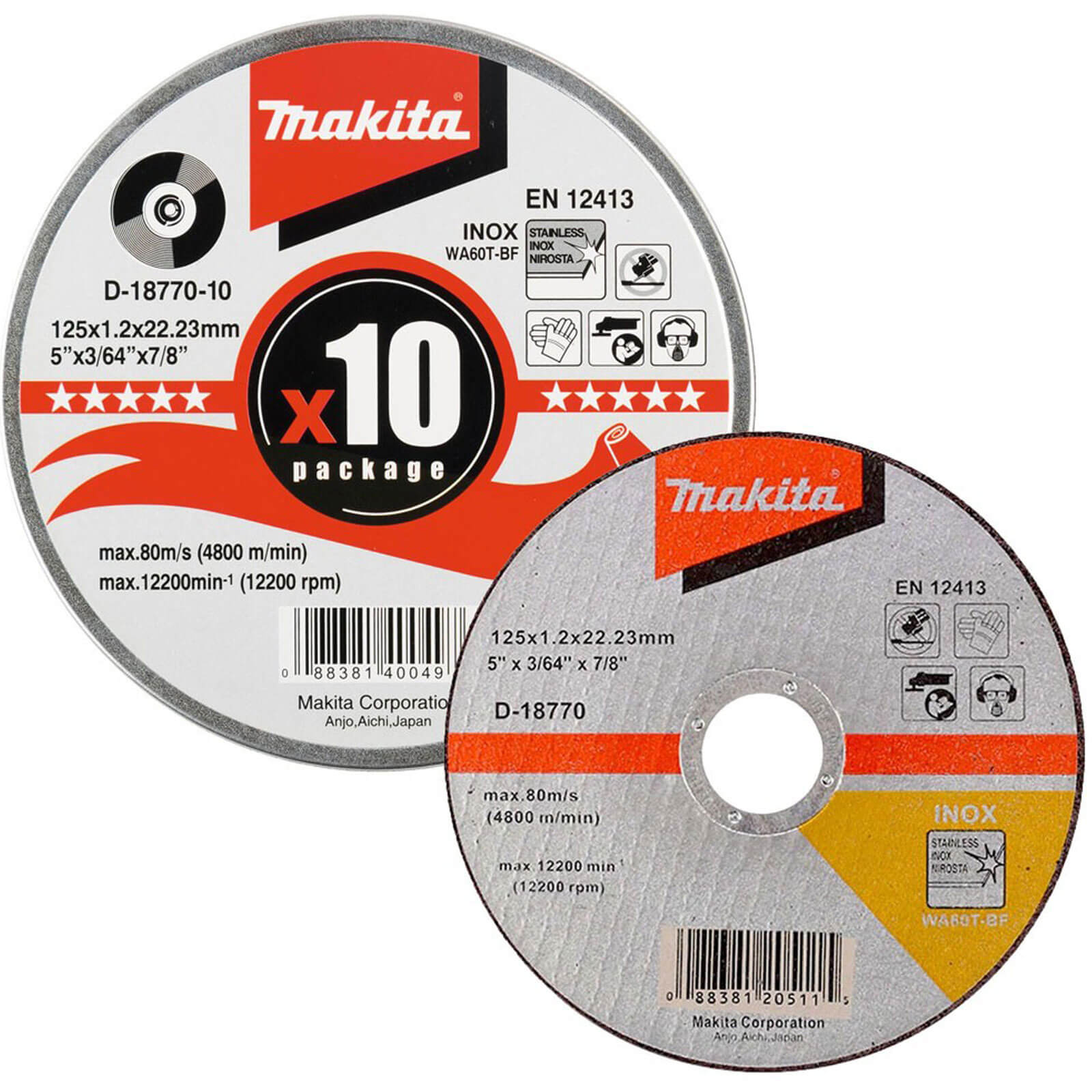 Makita Ultra Thin Metal Cutting Disc 125mm Pack of 10 | Compare The Build