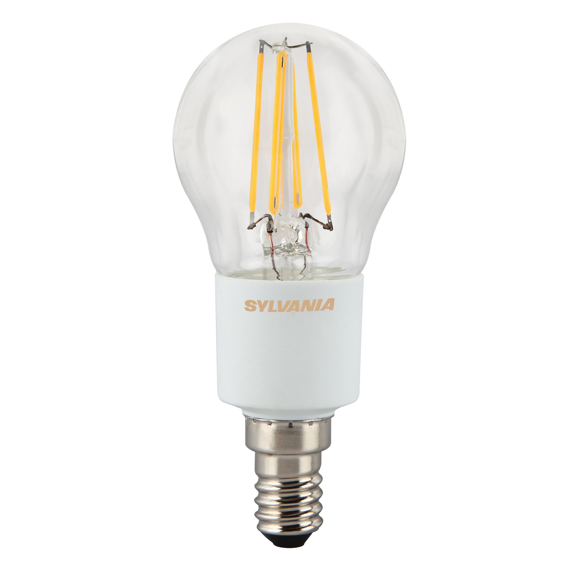 Sylvania E14 4W 450Lm Round Led Filament Dimmable Light Bulb Price Comparisons | Compare The Build
