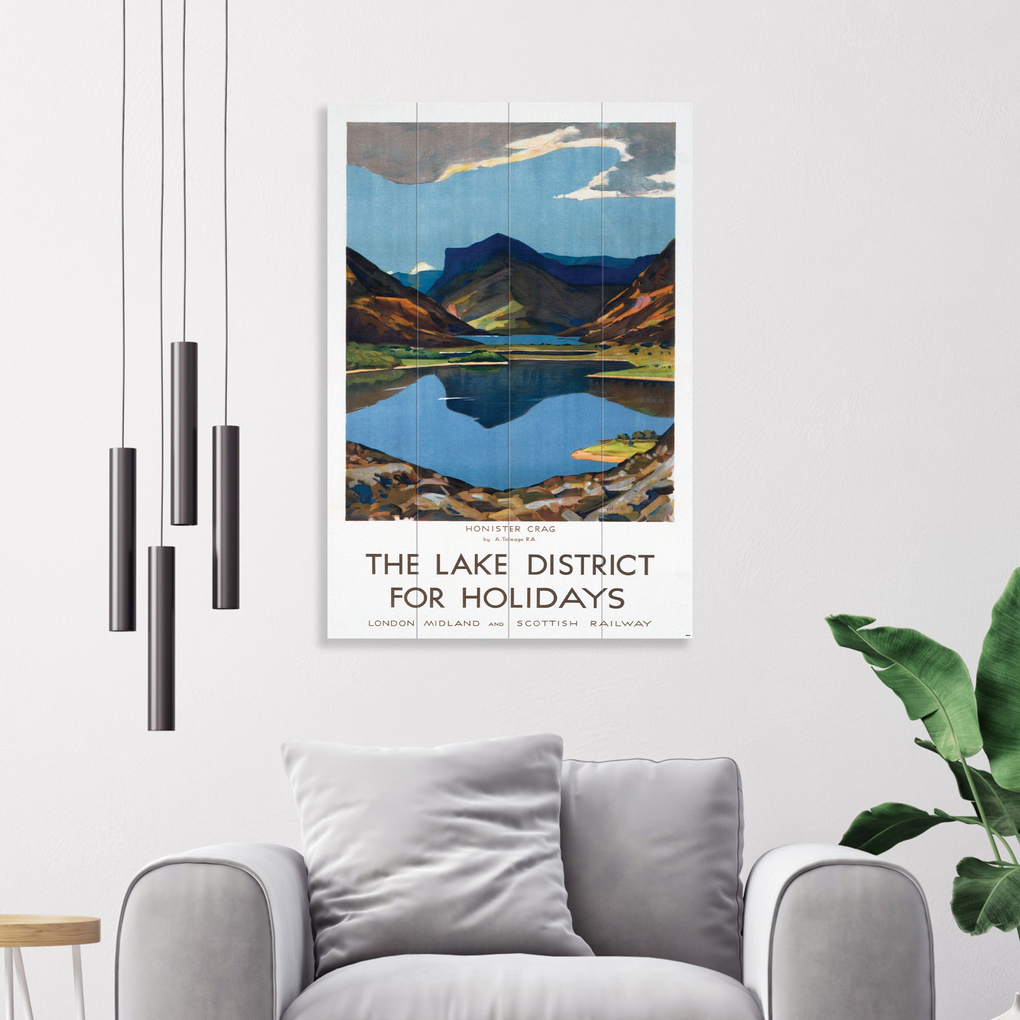 The Art Group The Lake District Wooden Wall Art Blue/Green Price Comparisons | Compare The Build