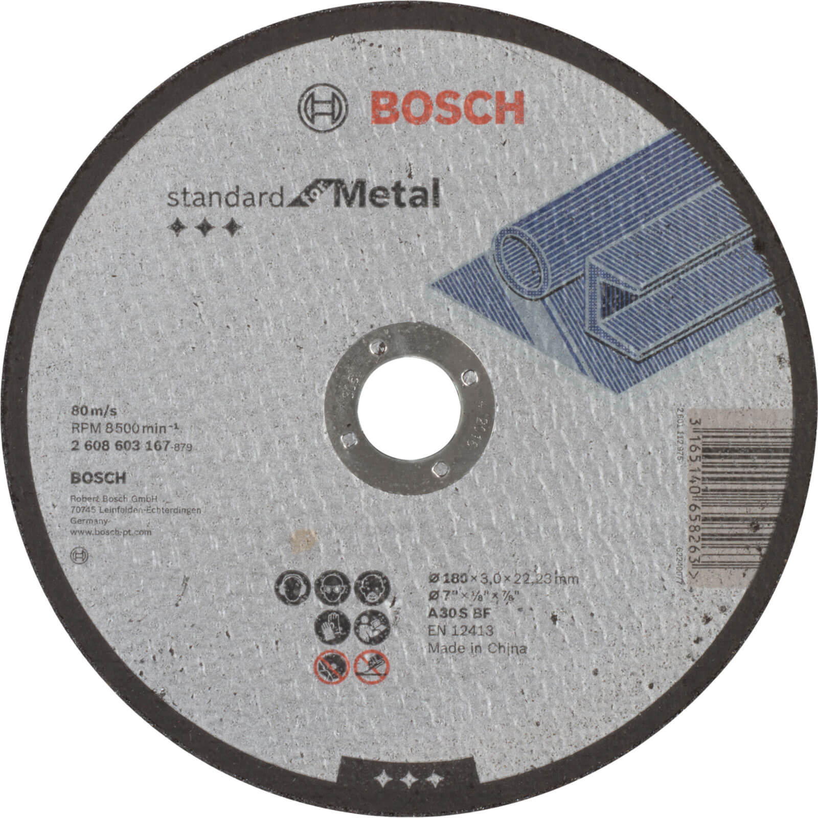 Bosch Standard Metal Cutting Disc 180mm 3mm 22mm Price Comparisons | Compare The Build