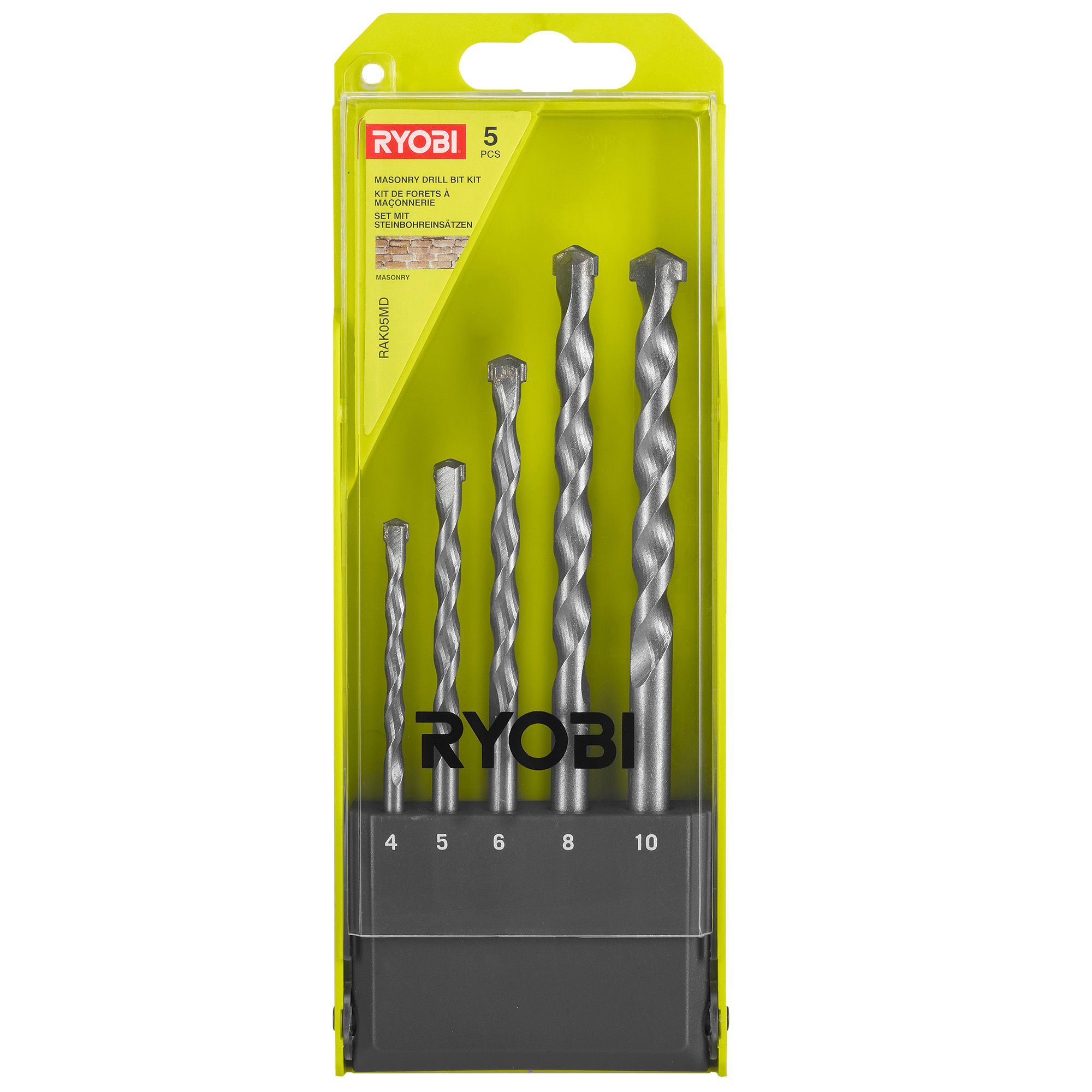 Ryobi 5 Piece Straight Masonry Drill Bit Price Comparisons | Compare The Build