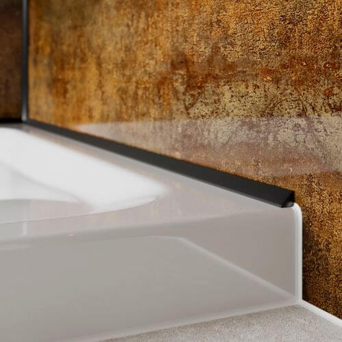 Laminate Shower Wall Sureseal Base Trim - 2450mm Black Price Comparisons | Compare The Build