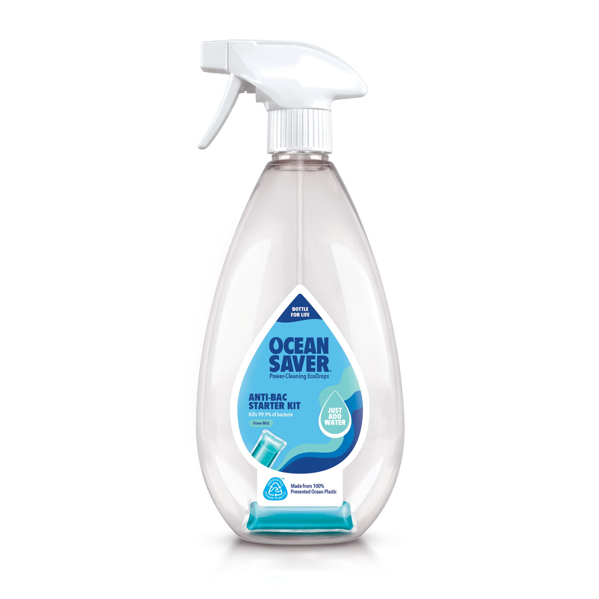 Oceansaver Starter Kits Concentrated Ocean Mist Anti-Bacterial Multi-Surface Cleaning Spray, 75G Price Comparisons | Compare The Build