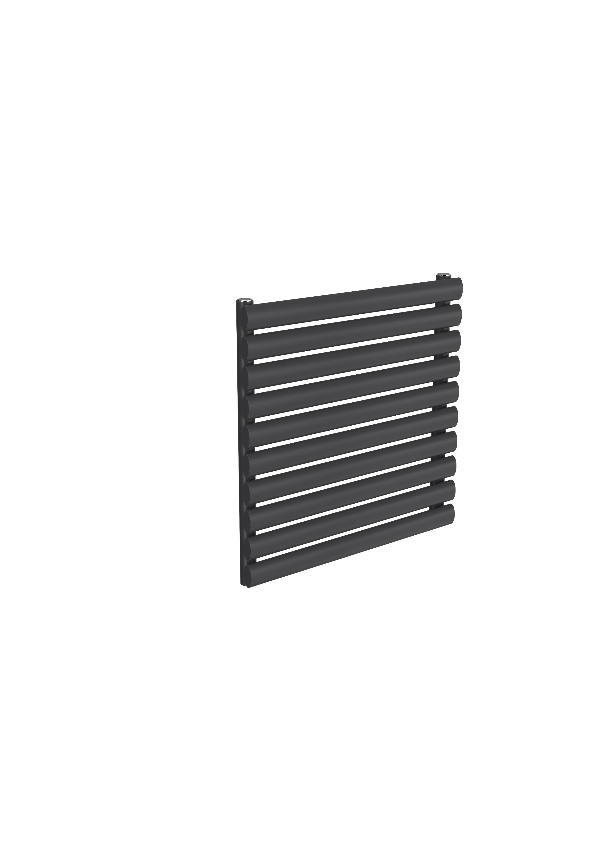 Reina Nevah Horizontal Designer Radiator, Anthracite, 590mm x 600mm Price Comparisons | Compare The Build