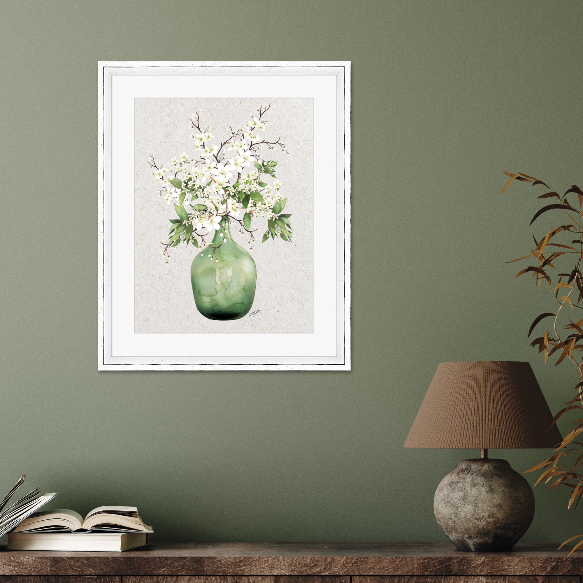 The Art Group Vase IV Framed Print Green Price Comparisons | Compare The Build