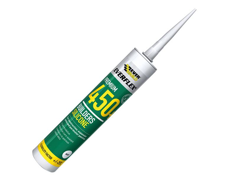 Everbuild EVB450GY Everflex® 450 Builders Silicone Sealant Grey 300ml | Compare The Build