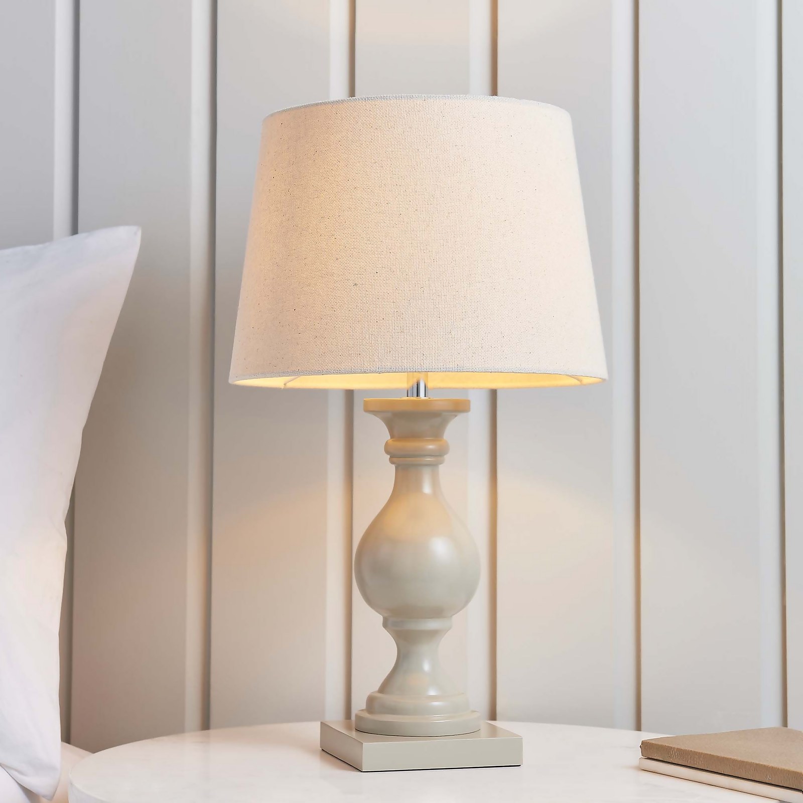 Andrea Table Lamp - Taupe Price Comparisons | Compare The Build