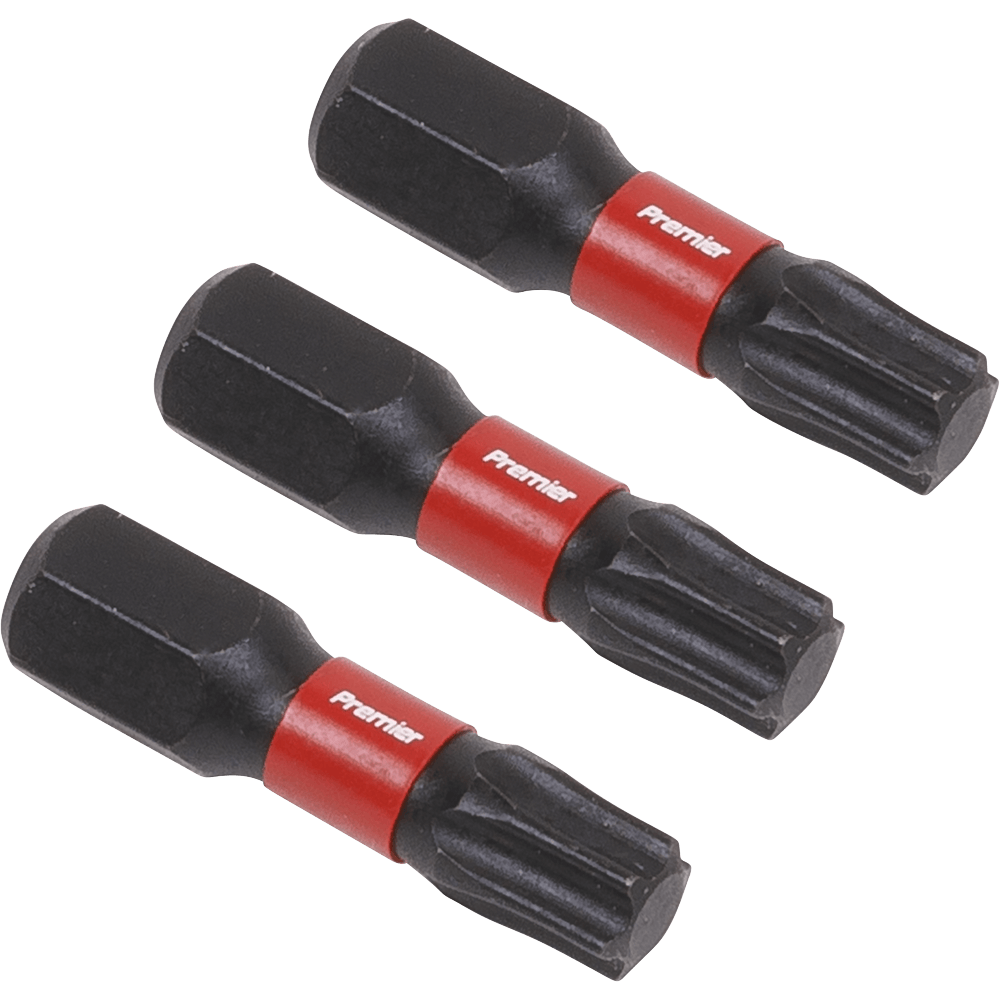 Sealey Impact Power Tool Torx Screwdriver Bits T30 25mm Pack of 3 Price Comparisons | Compare The Build