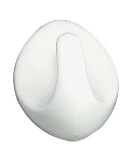 White Self Adhesive Large Oval Single Robe Hook - Decohooks Price Comparisons | Compare The Build