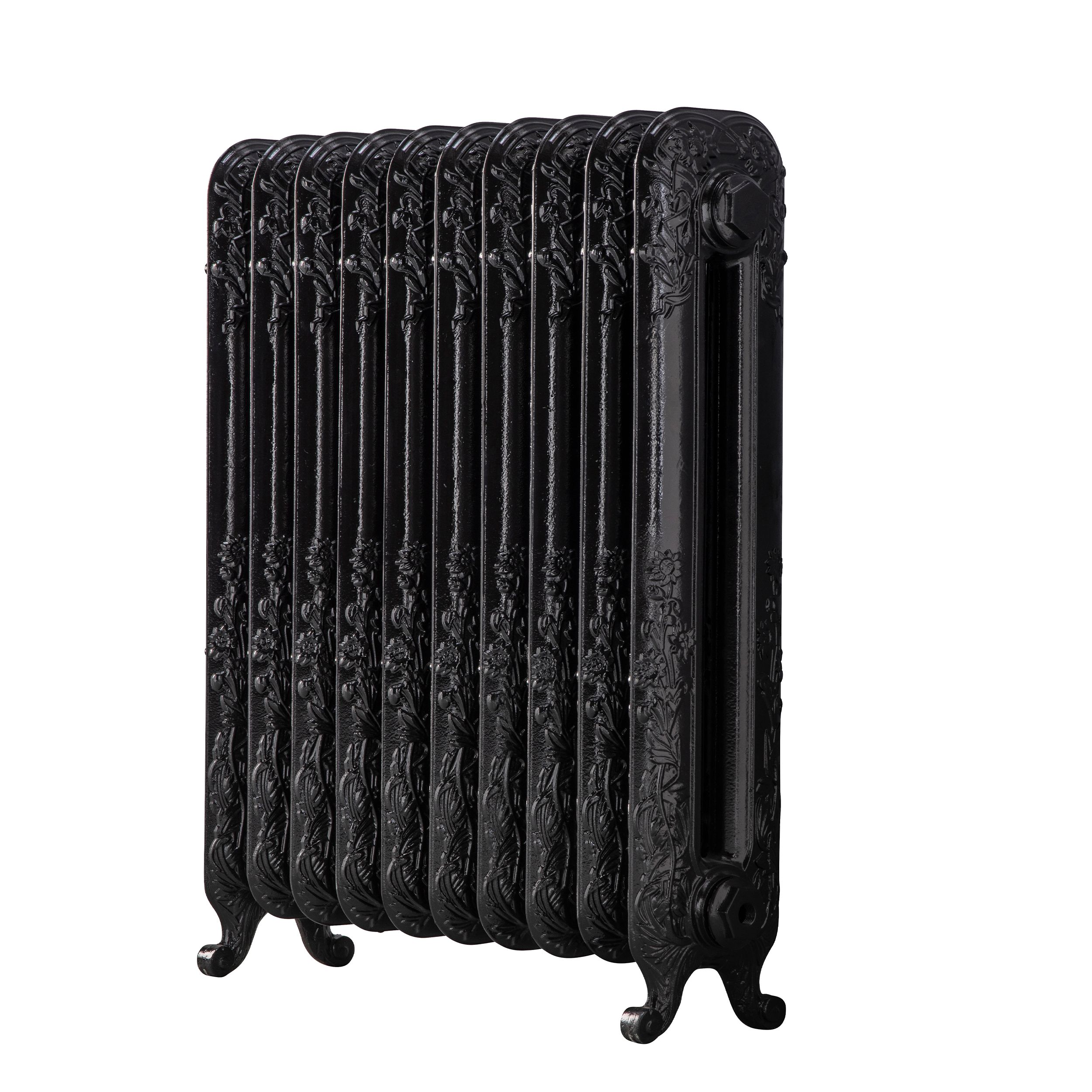 Arroll Daisy Cast Iron Black 10 Column Radiator, (W)684mm X (H)794mm | Compare The Build