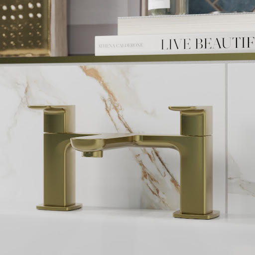 Merano Matera Bath Mixer Tap - Brushed Brass Price Comparisons | Compare The Build