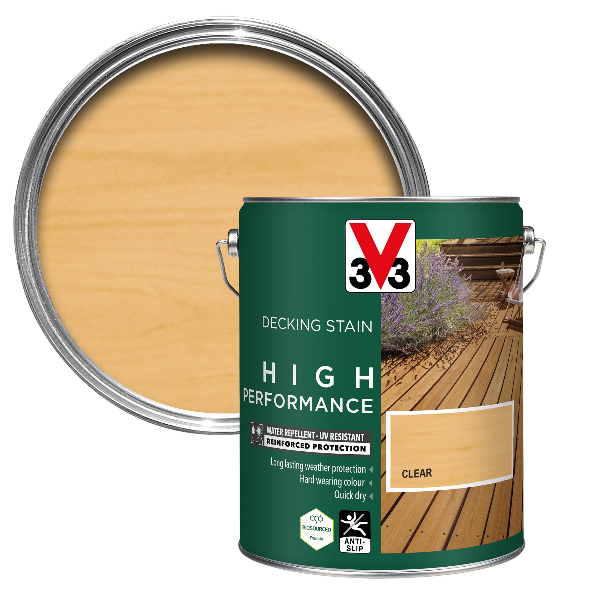 V33 High Performance Clear Satin Quick Dry Decking Stain, 5L Price Comparisons | Compare The Build