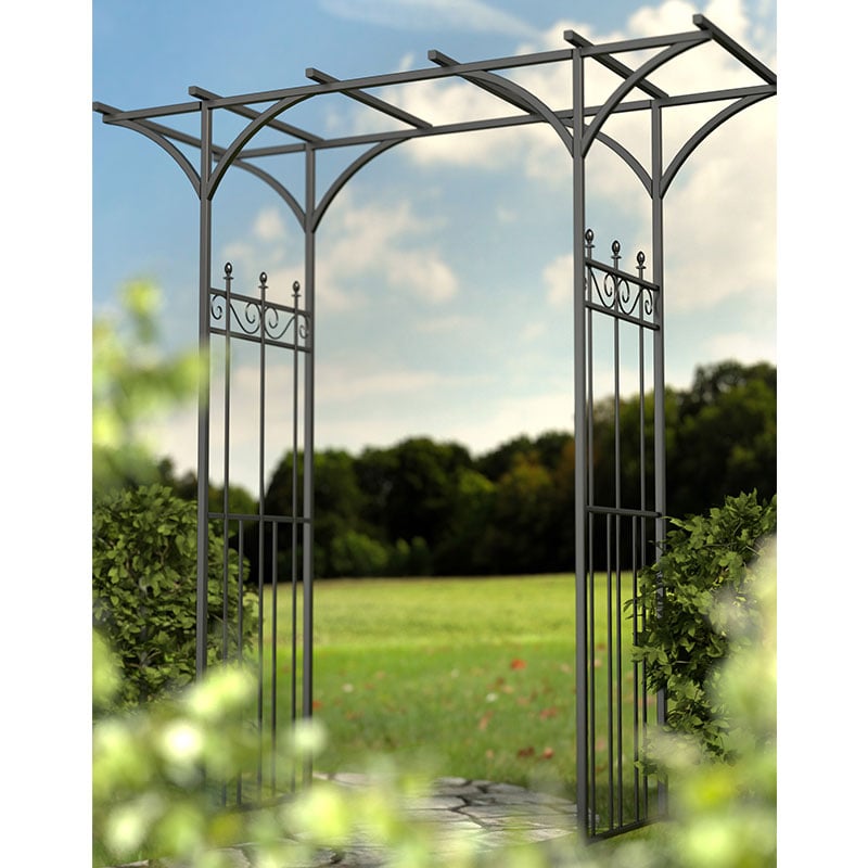 Panacea Kensington Metal Garden Arch 6'9 x 6'3 Price Comparisons | Compare The Build