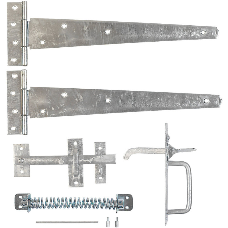 Gate Latch Kit Galvanised - Suffolk in Silver Steel Price Comparisons | Compare The Build