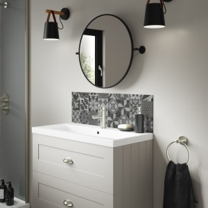 Mermaid Abruzzo Alloy Bathroom Splashback - 800 x 250mm Price Comparisons | Compare The Build