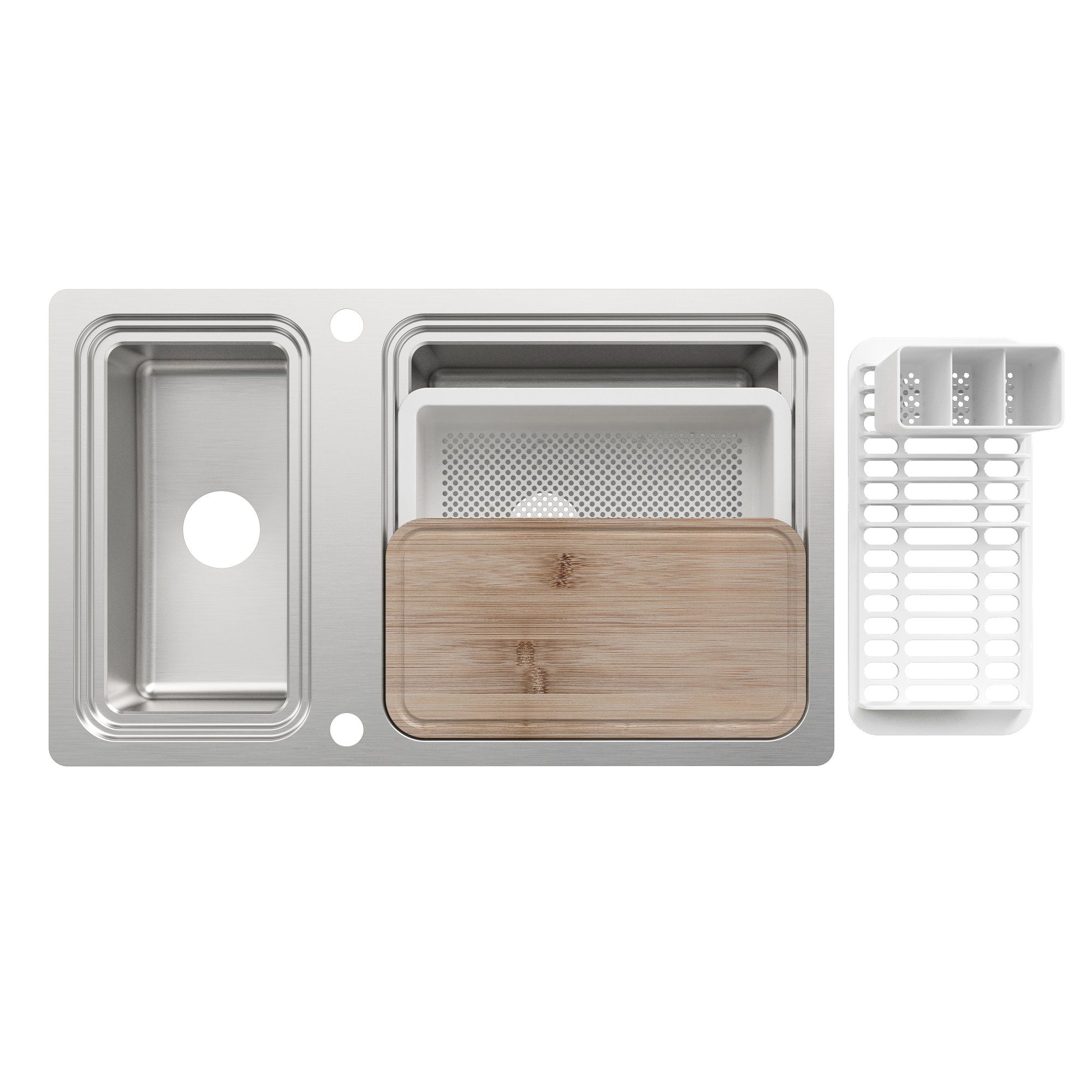 GoodHome Stainless Steel Kitchen Sink Set Price Comparisons | Compare The Build