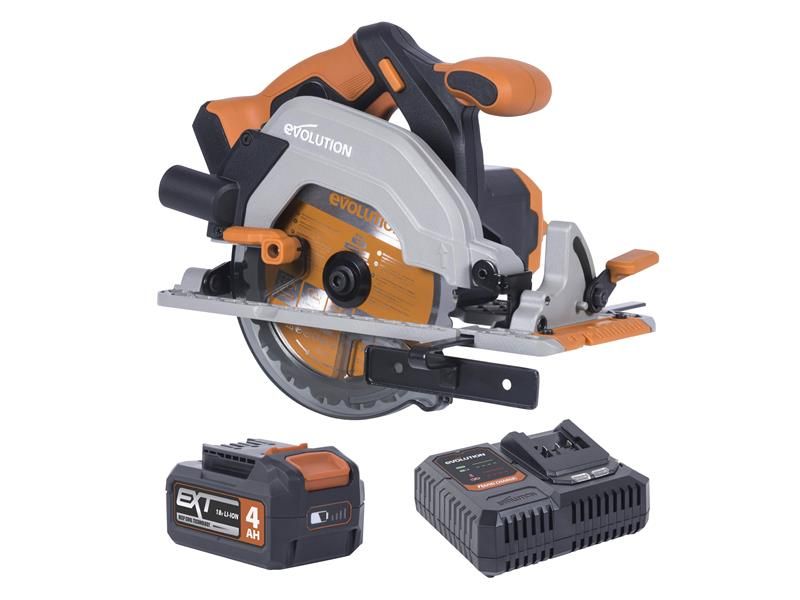 Evolution EVLR165CCS4 R165CCS-Li EXT Circular Saw 18V 1 x 4.0Ah Li-ion Price Comparisons | Compare The Build