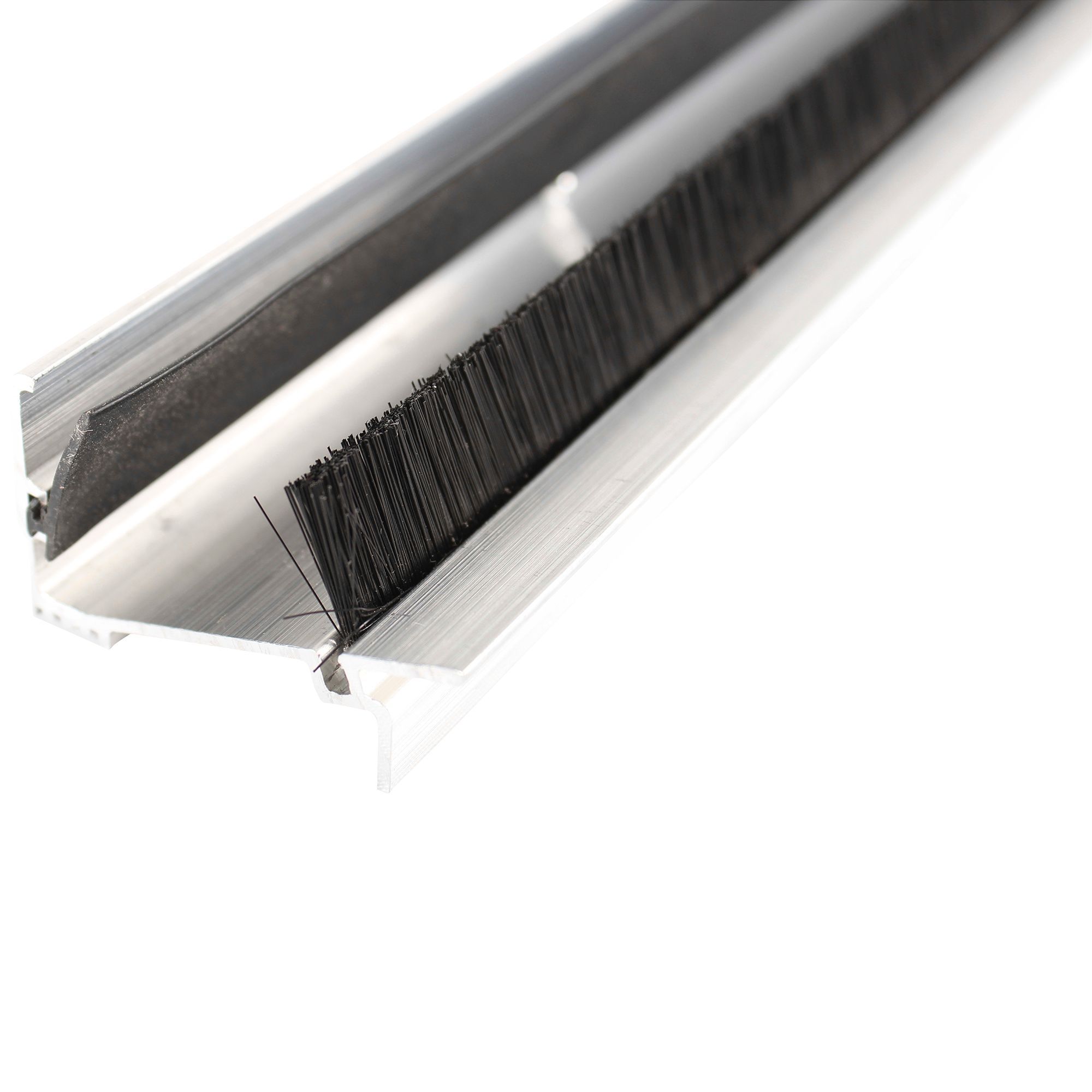 Silver effect PVC Two part threshold door seal, (L)0.91m Price Comparisons | Compare The Build