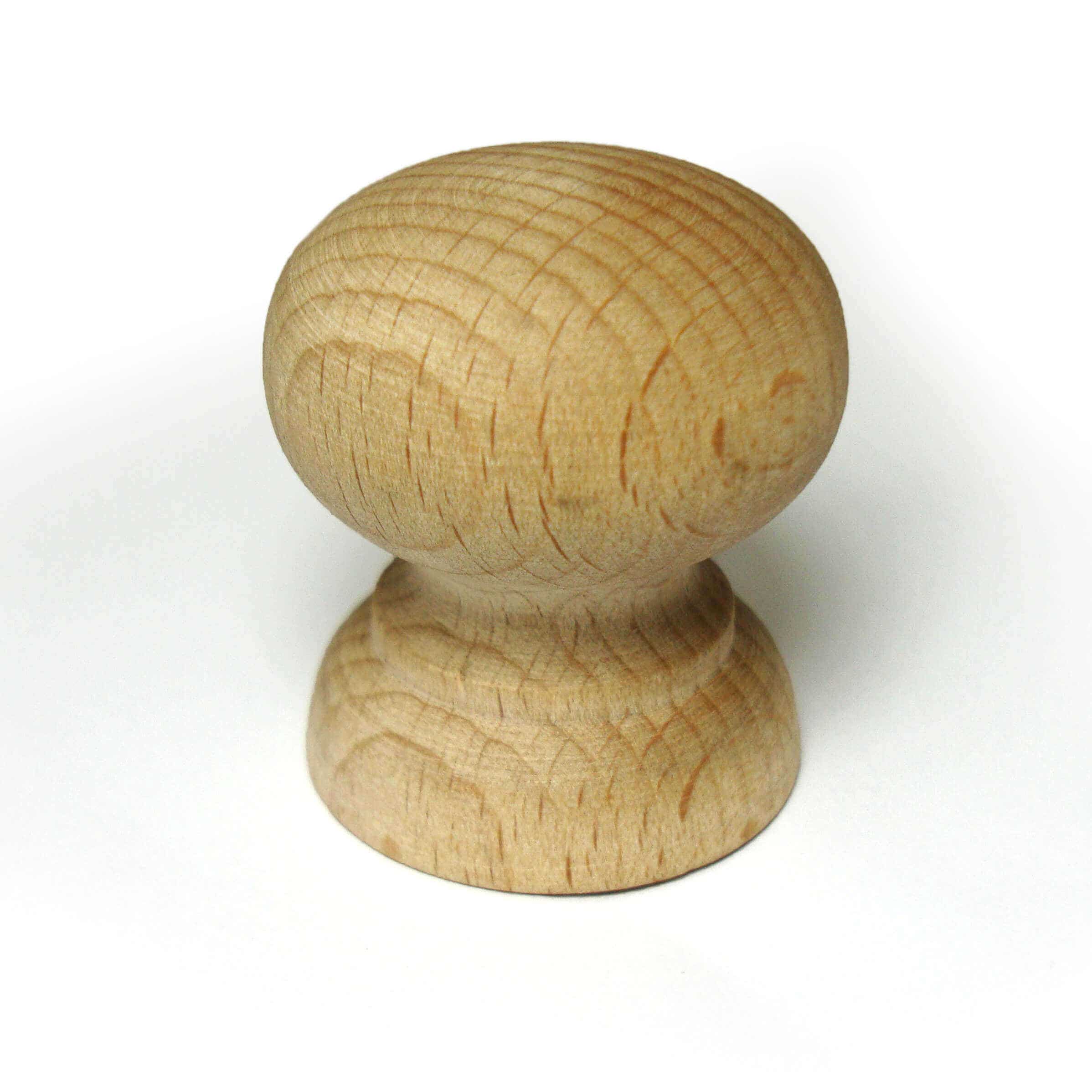 Wooden Beech 35mm Cabinet Knob - Pack of 6 - Elite Knobs &amp; Handles Price Comparisons | Compare The Build