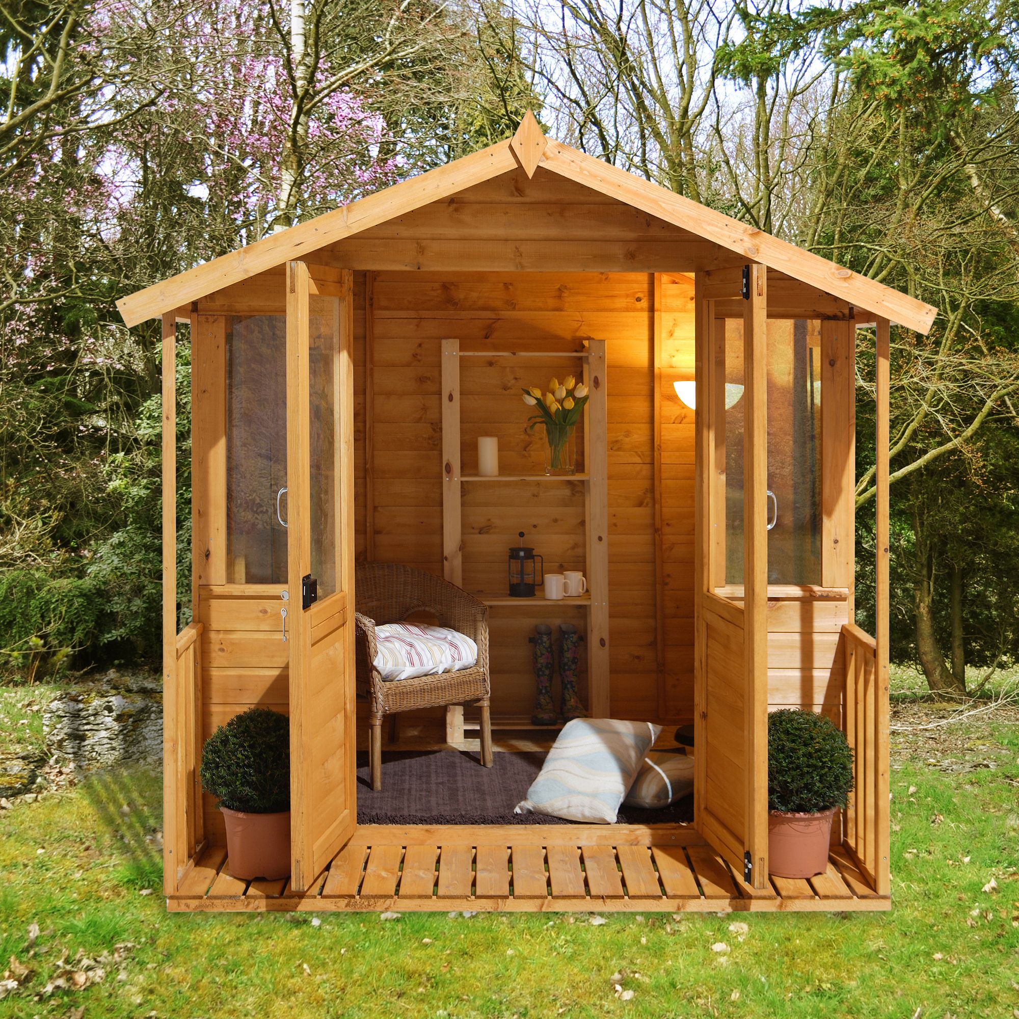 Forest Garden 7X7 Apex Shiplap Summer House - Assembly Service Included | Compare The Build