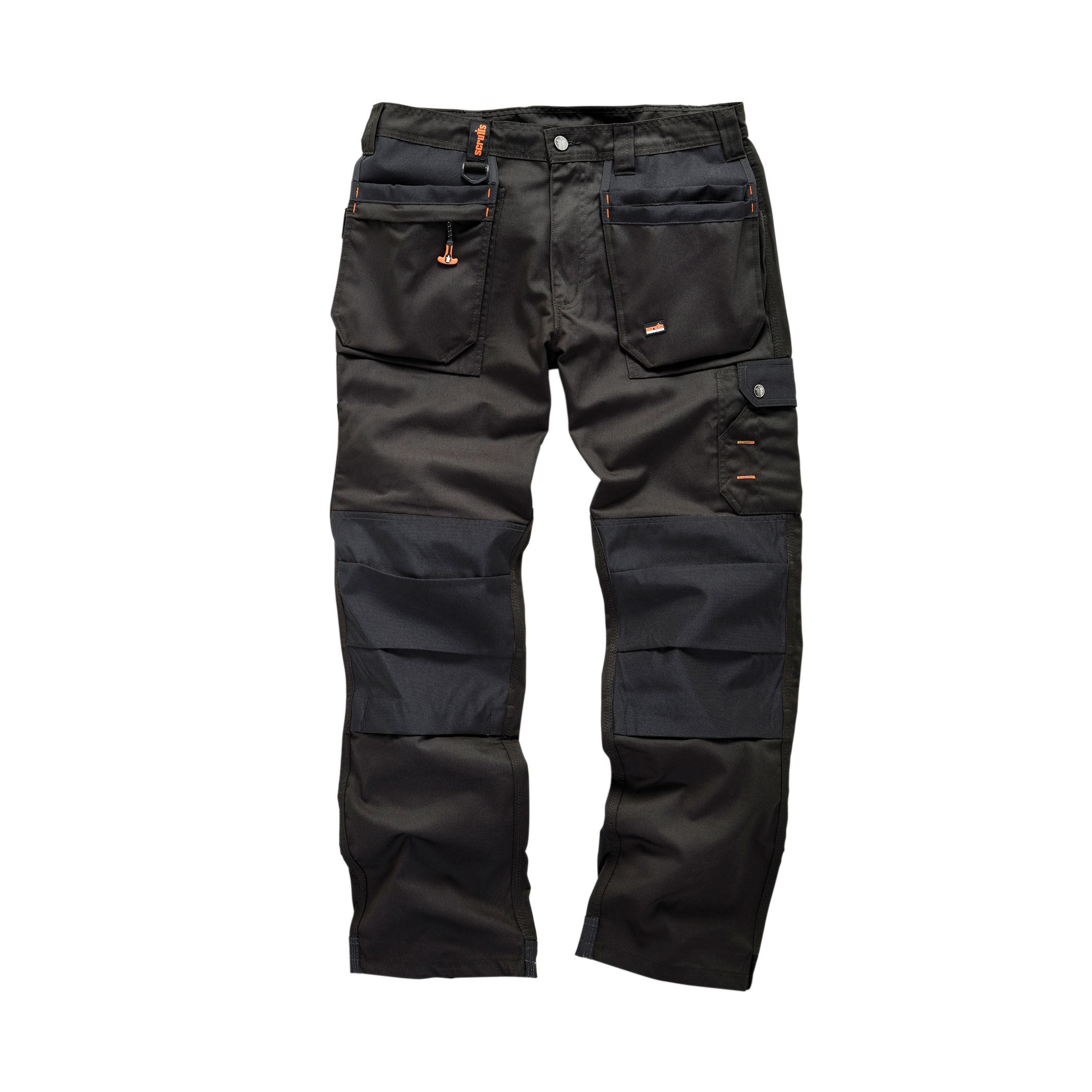 Scruffs Black Men's Multi-Pocket Trousers, W38" L32" | Compare The Build