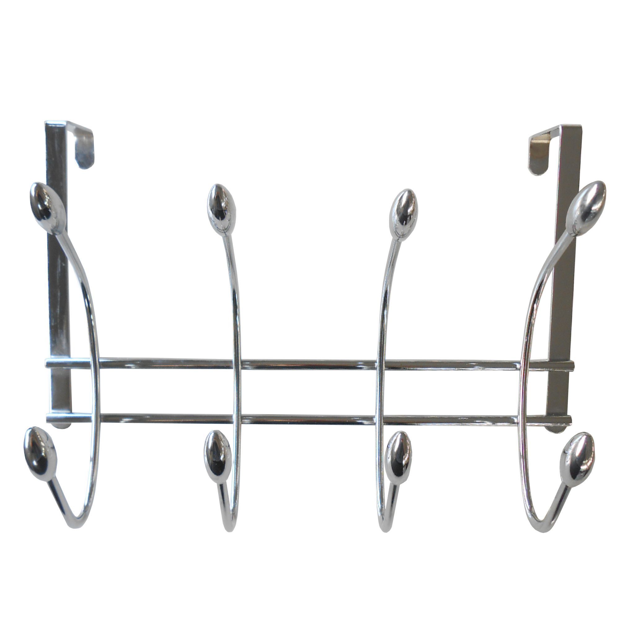 Chrome Effect Acorn Hook Rail, (L)375mm (H)230mm Price Comparisons | Compare The Build
