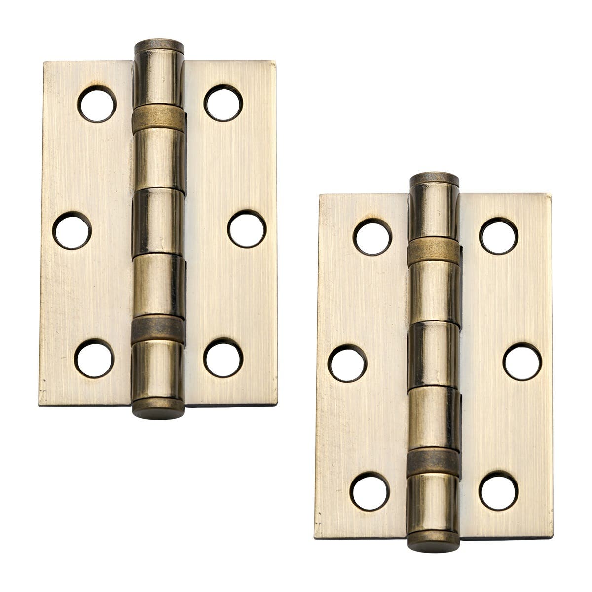 76mm Ball Bearing Hinges - Antique Brass (Pair) Price Comparisons | Compare The Build