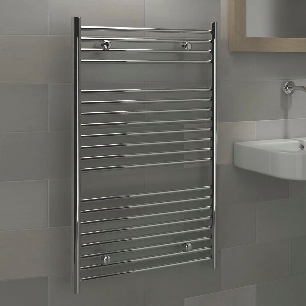 Kudox 381W Electric Silver Towel Warmer (H)974mm (W)600mm Price Comparisons | Compare The Build