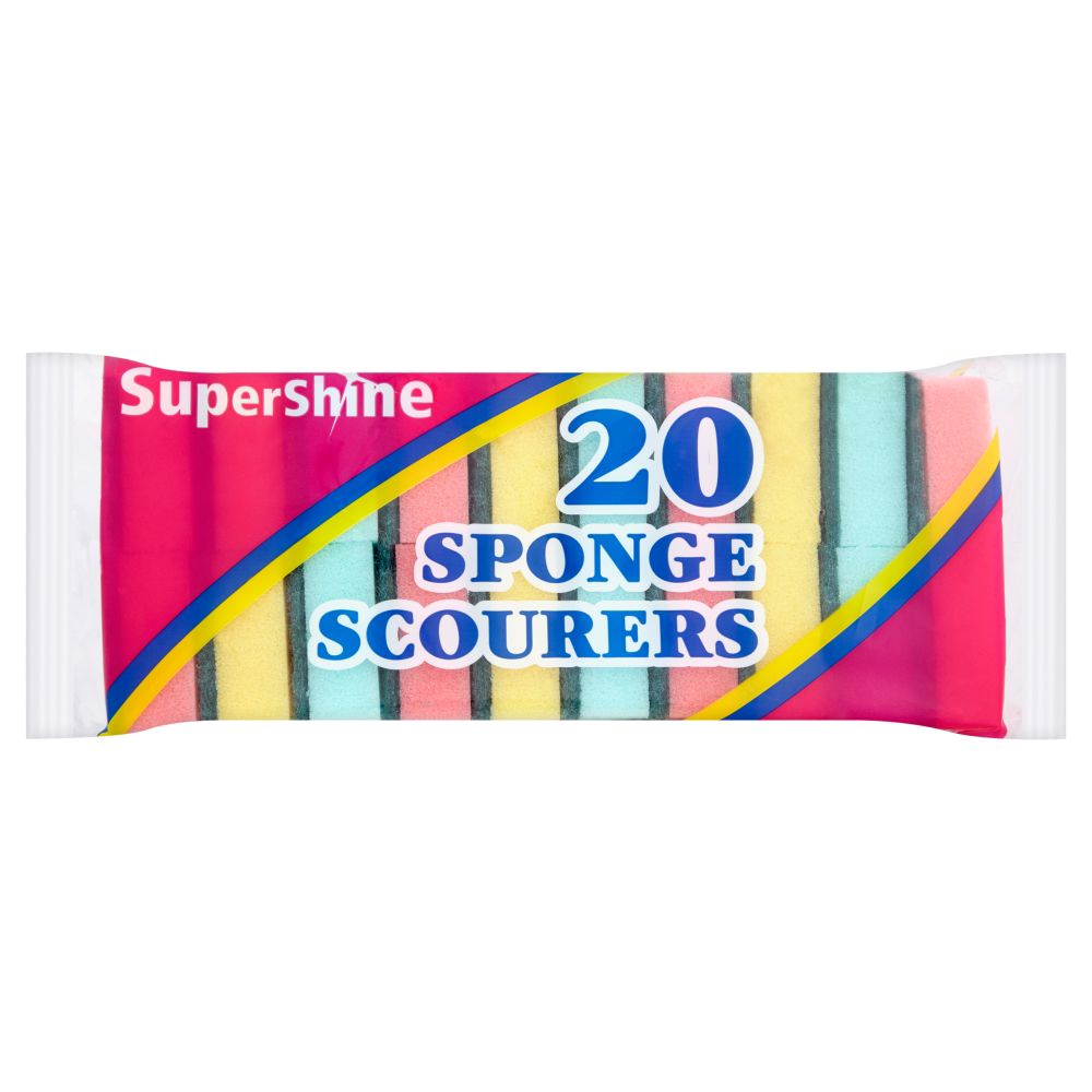 Supershine Sponge Scourers, Pack Of 20 Price Comparisons | Compare The Build