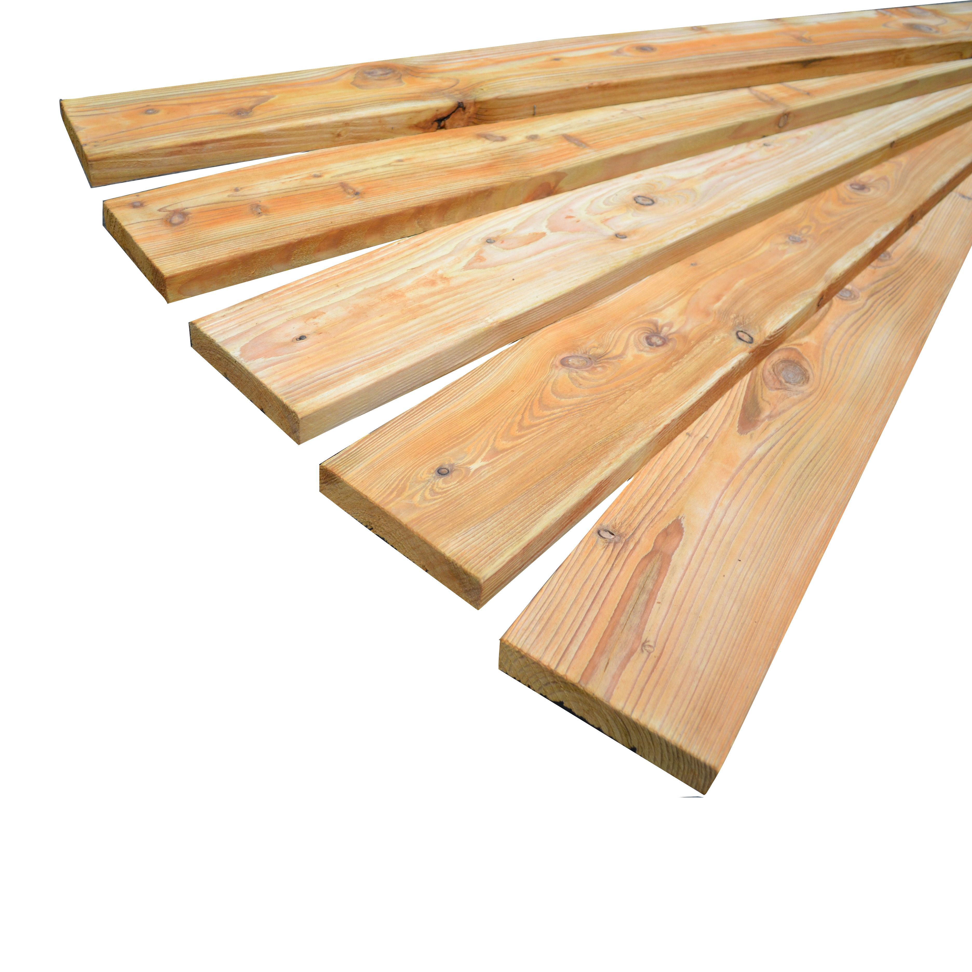 Premium Timber Brushwood Brown Softwood Deck Board (T)28mm (W)145mm (L)2400mm, Pack Of 4 Price Comparisons | Compare The Build