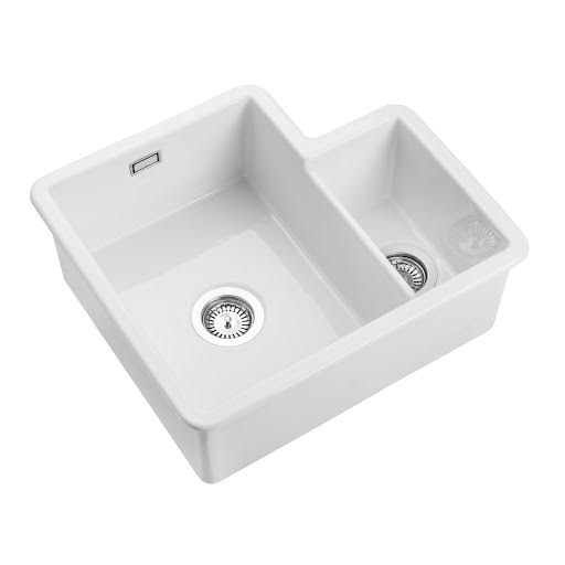 Rangemaster Rustique White Ceramic Rectangular 1.3 Bowl Sink (W)522mm Price Comparisons | Compare The Build