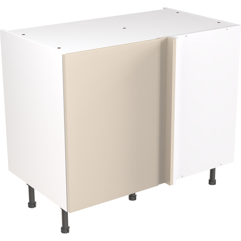 Kitchen Kit Ready Made Slab Kitchen Cabinet Base Blind Corner Unit Super Gloss 1000mm in Cashmere Price Comparisons | Compare The Build