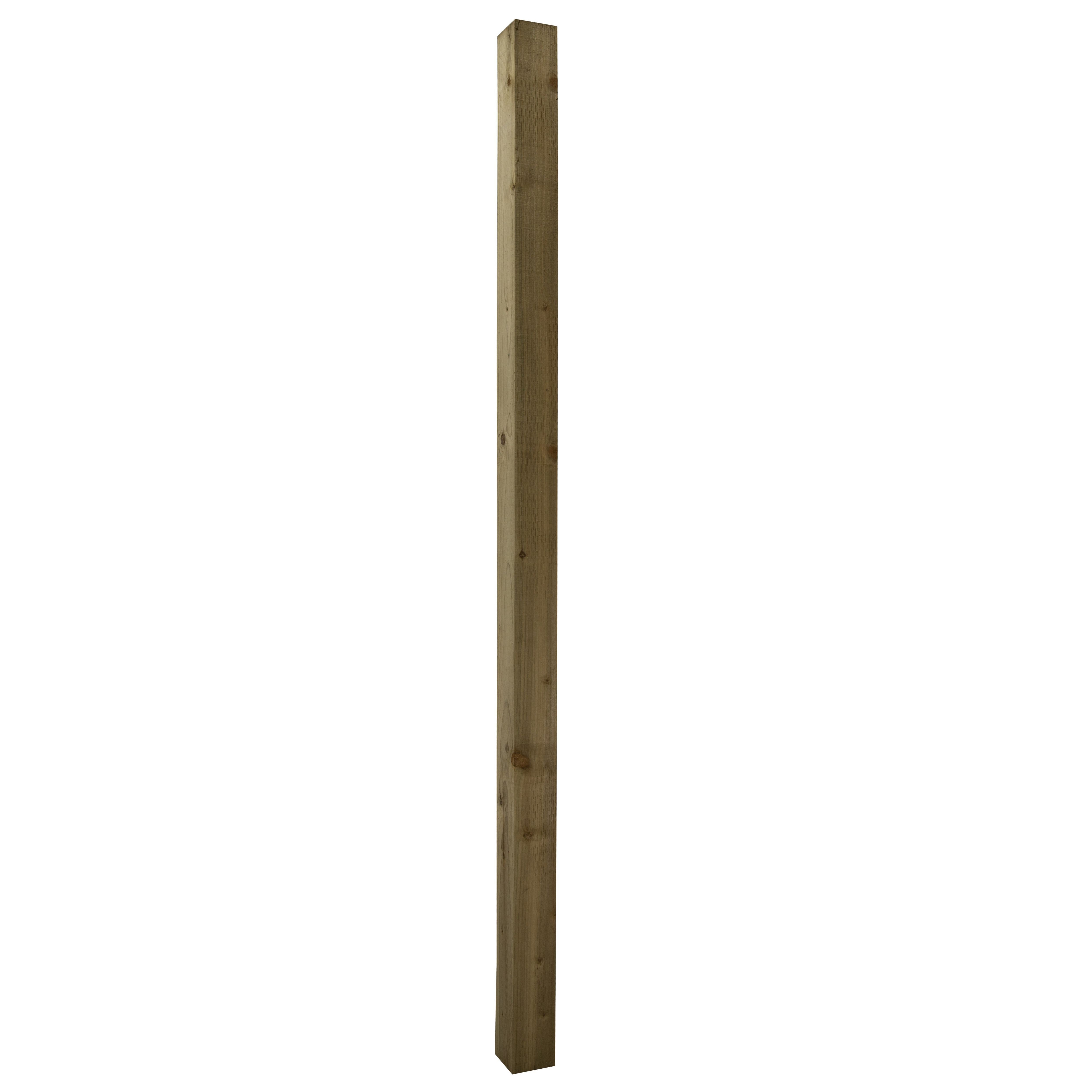 Uc4 Timber Green Square Fence Post (H)2.4M (W)100mm, Pack Of 3 Price Comparisons | Compare The Build