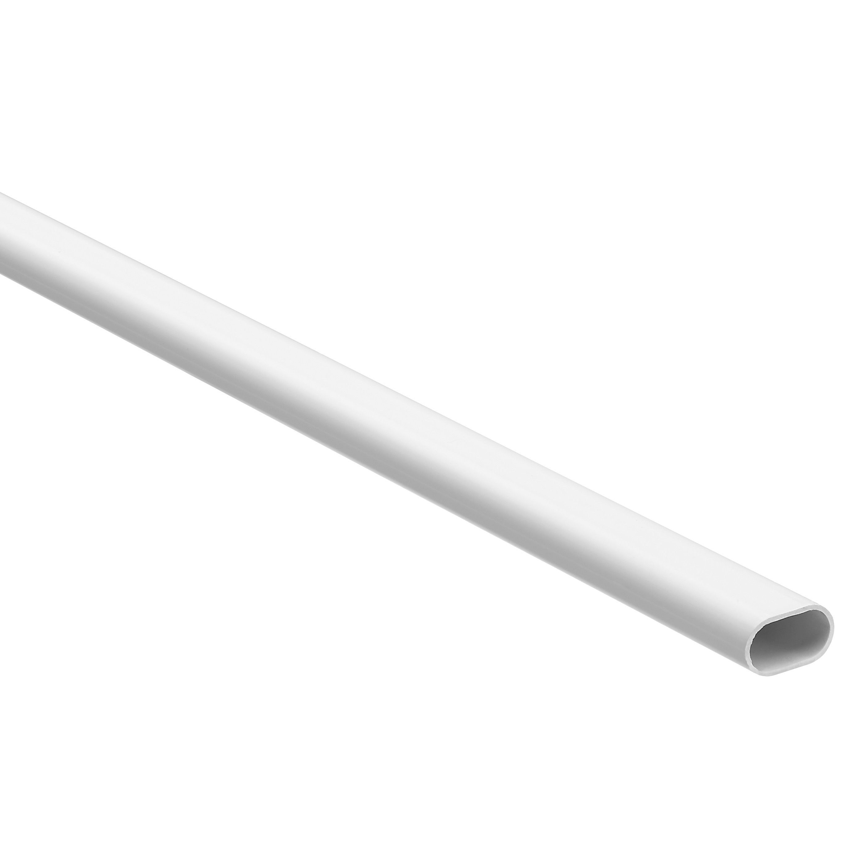 Mk White Oval Trunking Length,(W)16mm (L)2M, Pack Of 1 | Compare The Build